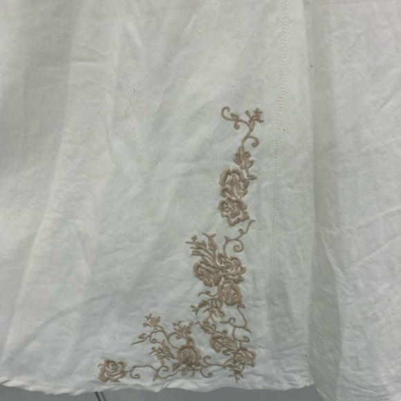 - Emma james long linen skirt color cream size 10 - Picture 2 of 6